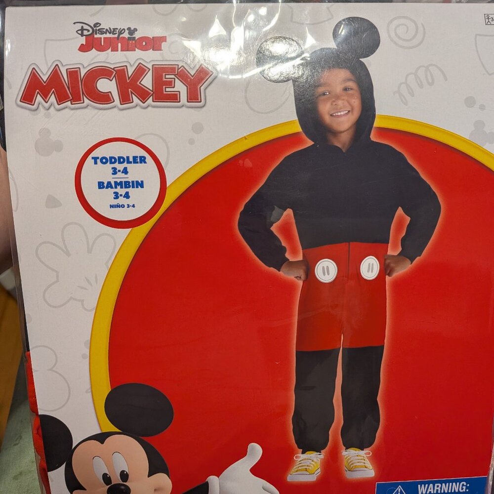 Toddler Mickey Mouse Costume size 3-4T
